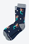 Mermaid Navy Blue His & Hers Socks Photo (2)