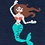 Navy Blue Carded Cotton Mermaid Small-Medium Sock