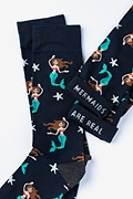 Mermaid Navy Blue Sock Photo (2)