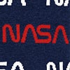 Navy Blue Carded Cotton NASA Worm Medium-Large Sock
