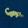 Navy Blue Carded Cotton Oh Snap! Medium-Large Sock