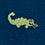 Navy Blue Carded Cotton Oh Snap! Medium-Large Sock
