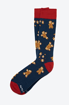 _Oh Snap Navy Blue Medium-Large Sock_