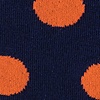 Navy Blue Carded Cotton Pasadena Polka Dot