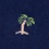 Navy Blue Carded Cotton Permanent Vacay Medium-Large Sock