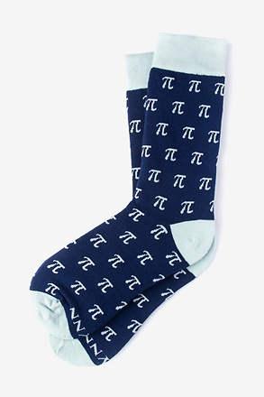PI is Forever Navy Blue Small-Medium Sock