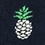 Navy Blue Carded Cotton Pine & Dandy Medium-Large Sock