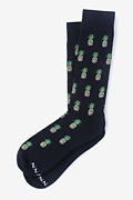 Pine & Dandy Navy Blue Medium-Large Sock Photo (0)