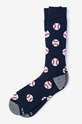 Baseball Navy Blue Sock Photo (0)
