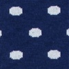 Navy Blue Carded Cotton Power Dots