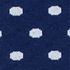 Navy Blue Carded Cotton Power Dots Medium-Large Sock