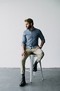 Power Dots Navy Blue Medium-Large Sock Photo (1)