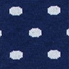 Navy Blue Carded Cotton Power Dots Sock