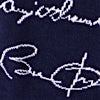 Navy Blue Carded Cotton Presidential Signature Sock Medium-Large Sock