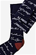 Presidential Signature Sock Navy Blue Medium-Large Sock Photo (1)
