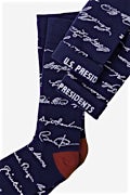Presidential Signature Sock Navy Blue Sock Photo (1)