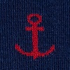 Navy Blue Carded Cotton Stay Anchored