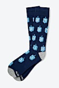 This is How I Roll Navy Blue His & Hers Socks Photo (1)