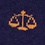 Scales of Justice | Lawyer Navy Blue Sock