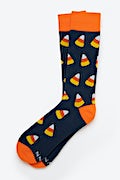 Trick or Treat Navy Blue His & Hers Socks Photo (1)