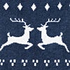 Navy Blue Carded Cotton Ugly Sweater
