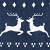 Navy Blue Carded Cotton Ugly Sweater Small-Medium Sock