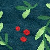 Navy Blue Carded Cotton Under the Mistletoe