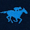 Navy Blue Carded Cotton Victory Rose Sock