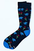 Victory Rose Navy Blue Sock Photo (0)