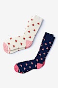 Watermelon Navy Blue His & Hers Socks Photo (0)