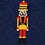 Navy Blue Carded Cotton What's Crackin' Nutcracker Sock