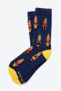 Navy Blue Carded Cotton What's Crackin' Nutcracker