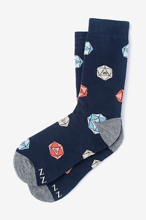 Yes, They're Natural Navy Blue Sock