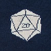 Navy Blue Carded Cotton Yes They're Natural D20 D&D