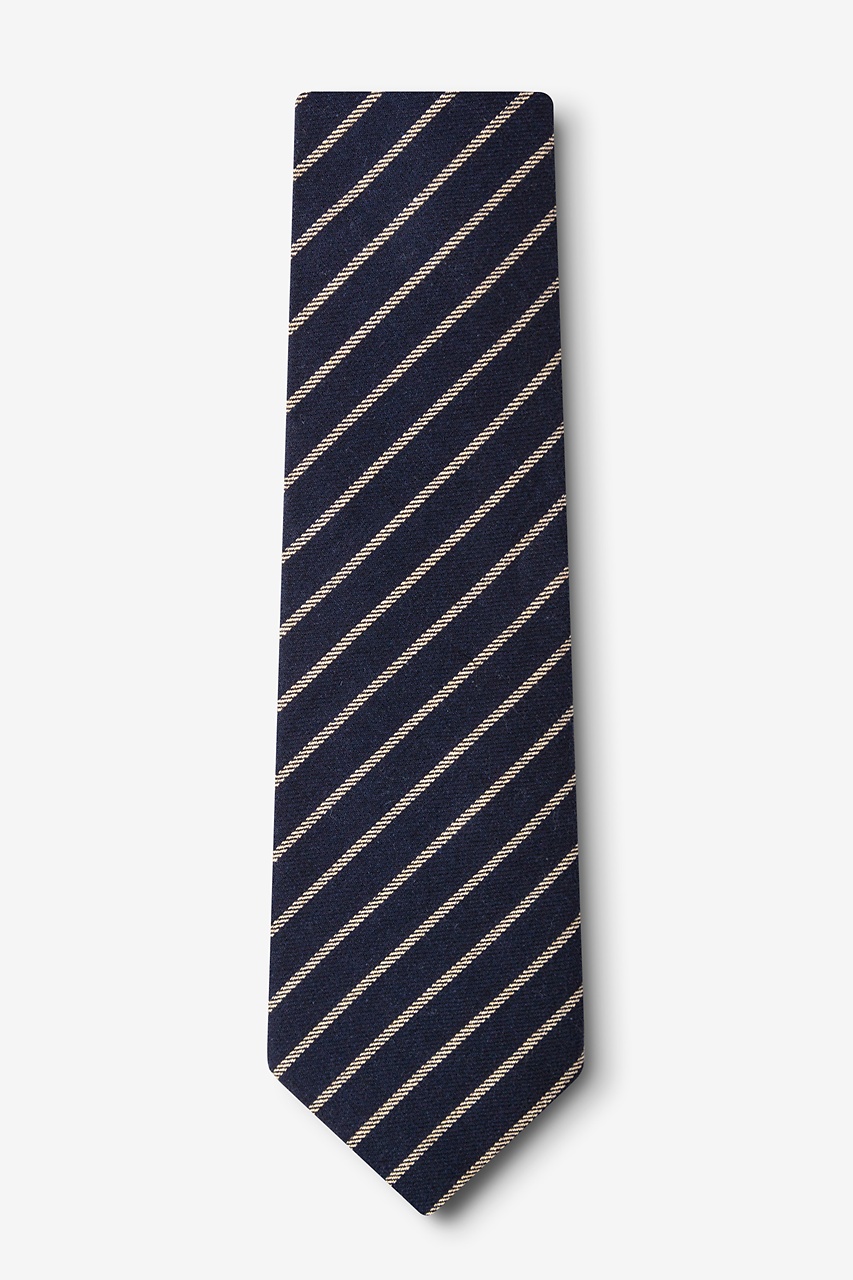 Arcola Navy Blue Extra Long Tie Photo (1)