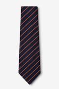 Arcola Navy Blue Extra Long Tie Photo (1)