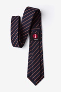 Arcola Navy Blue Extra Long Tie Photo (2)