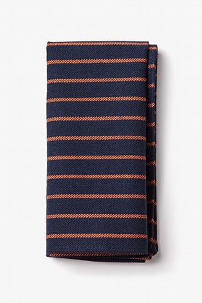 Arcola Navy Blue Pocket Square