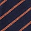 Navy Blue Cotton Arcola Skinny Bow Tie