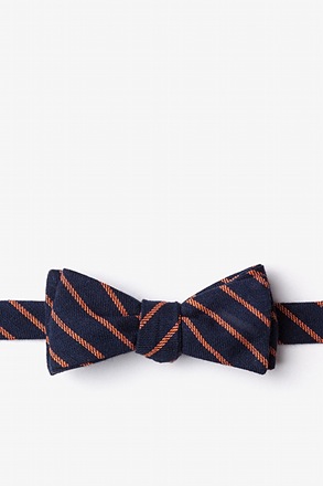 Arcola Navy Blue Skinny Bow Tie
