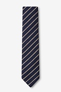 Arcola Navy Blue Skinny Tie Photo (1)