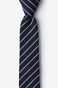 Arcola Navy Blue Skinny Tie Photo (0)
