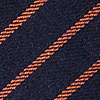 Navy Blue Cotton Arcola Skinny Tie