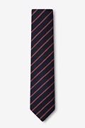 Arcola Navy Blue Skinny Tie Photo (1)