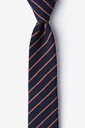 Arcola Navy Blue Skinny Tie Photo (0)