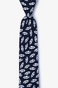 Arsen Navy Blue Skinny Tie Photo (0)