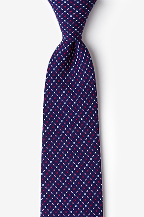 _Ashland Navy Blue Extra Long Tie_