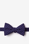 Ashland Navy Blue Self-Tie Bow Tie Photo (0)