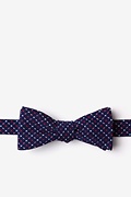 Ashland Navy Blue Skinny Bow Tie Photo (0)