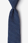 Bandon Navy Blue Extra Long Tie Photo (0)